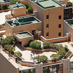 roof gardens call for lightweight, carefully engineered soils