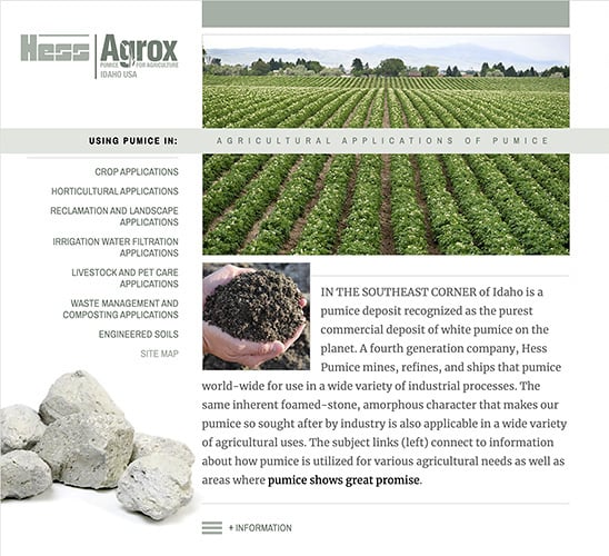 Hess Agrox homepage static